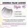 Andrea False Lashes Style 45 Black 4 Pairs