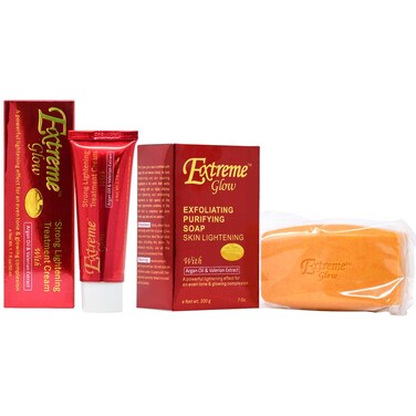 LEMON GLOW Extreme Glow Soap Combo5 Soap 7oz Cream 17oz