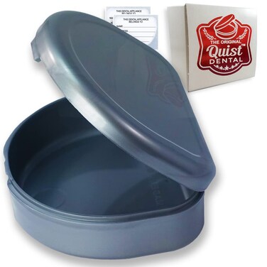 Quist Dental QUIST TM Solid Orthodontic Retainer Case Grey