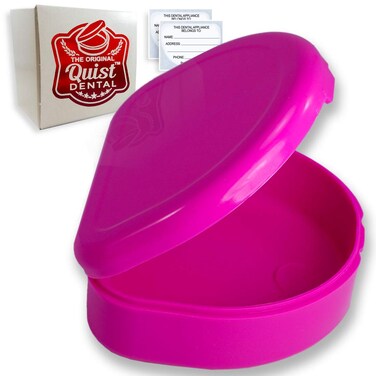Quist Dental QUIST TM Solid Orthodontic Retainer Case Pink