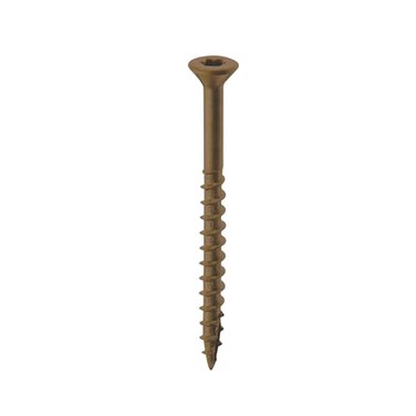 Nuvo Iron Deck Screws Box 8 x 2400 Count Brown