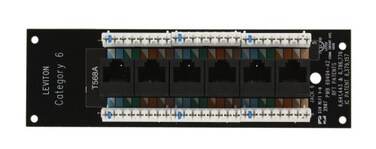 Leviton Structured Media 1x6 Cat6 Board 47611C6