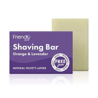FRIENDLY SOAP Orange Lavender Shaving Bar 95 GR