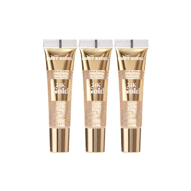 Ruby Kisses 24K Gold Oil Lip Gloss 3 Count Gold