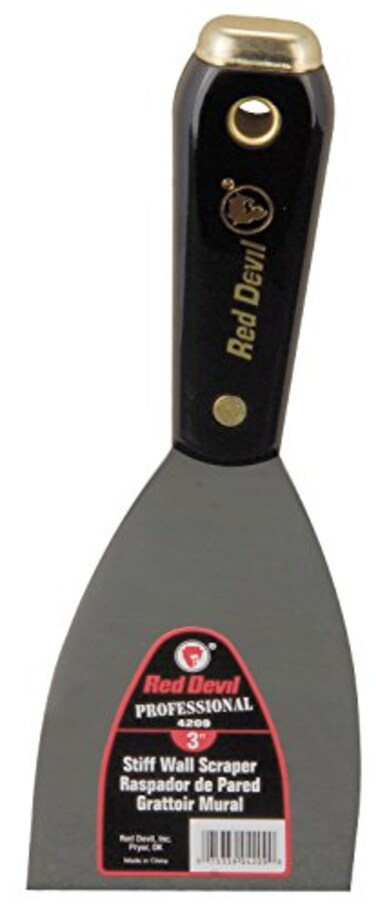 Red Devil 4209 3 Stiff Wall Scraper Black 3 Inch