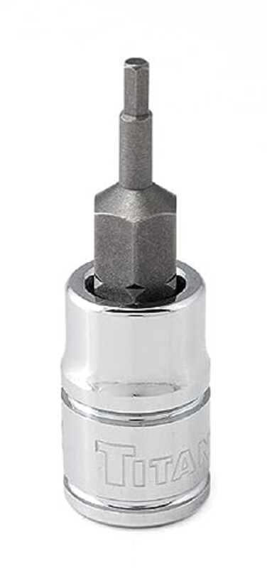 Titan 15650 14Inch Drive x 564Inch Hex Bit Socket