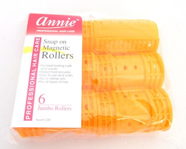 Annie Snap On Magnetic Rollers 1 12 Orange 6 pack