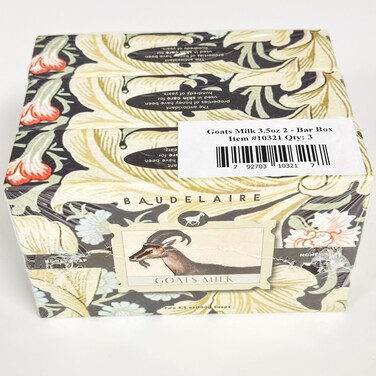 Baudelaire Honey Soap Goats Milk 2 Bar Set 3 boxes