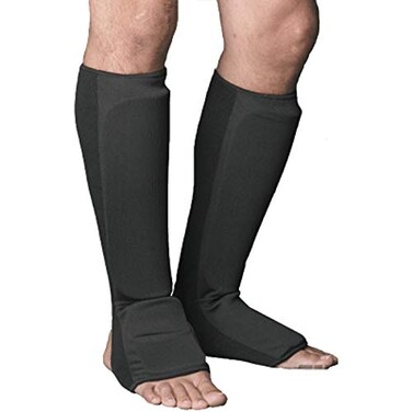 Pro Force Proforce Cloth Shin Instep Guard Black Medium 84971