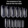 LIFFLY 120PCS Dual Forms Nail Mold 12 Size with Scale Gift