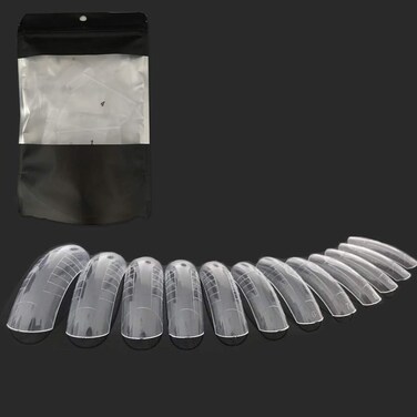 LIFFLY 120PCS Dual Forms Nail Mold 12 Size with Scale Gift