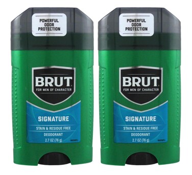 Brut Deodorant 225oz Oval Solid Classic Scent 2 Pack