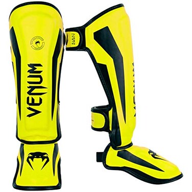 Venum Kids Elite Shinguards Neo Yellow Medium 68 Years