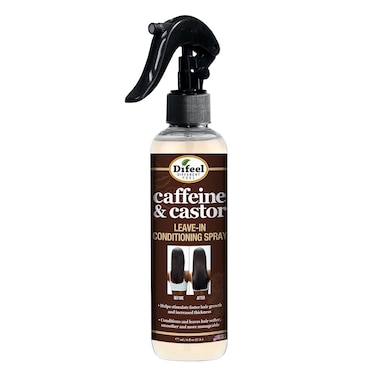 Difeel Caffeine Castor Leavein Conditioning Spray 6 oz