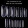 LIFFLY 120PCSCase Dual Forms Nail Mold 12 Size With Scale Gift