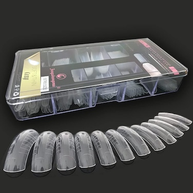 LIFFLY 120PCSCase Dual Forms Nail Mold 12 Size With Scale Gift
