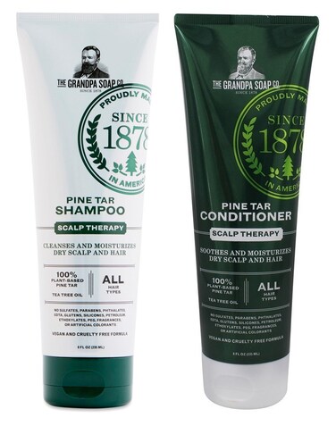 Grandpas Pine Tar Shampoo 8oz and Conditioner 8oz Bundle
