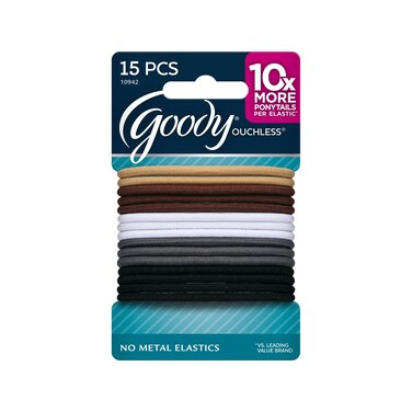 GOODY WoMens Ouchless Braided Elastics Java Bean 15 Count