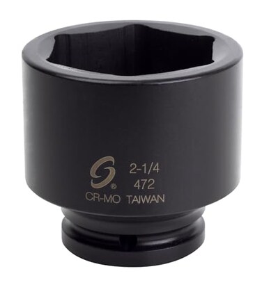 SUNEX TOOLS 472 34 Drive Standard 6 Point Impact Socket 214