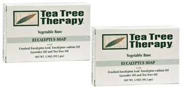 Tea Tree Therapy Vegetable Base Bar Soap Eucalyptus 2 count