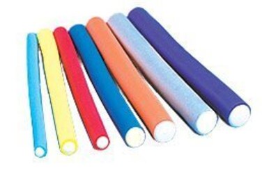 Annie 10 Long Flexible Twistflex Hair Roller Rods 1116 Gray