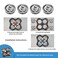 UICINOY Shaver Replacement bladesElectric Razor Replacement head4Pack
