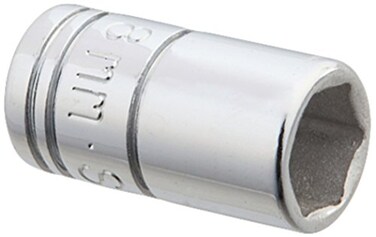SK Tools USA 14 Drive 8MM 6 Point Standard Chrome Socket 40707