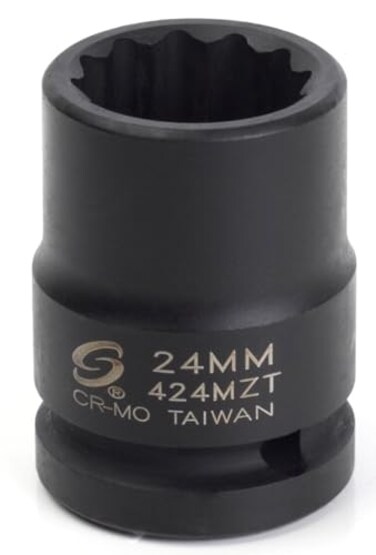 Sunex Tools Sunex 424mzt 34Inch Drive 24Mm 12Point Thin Wall Impact Socket