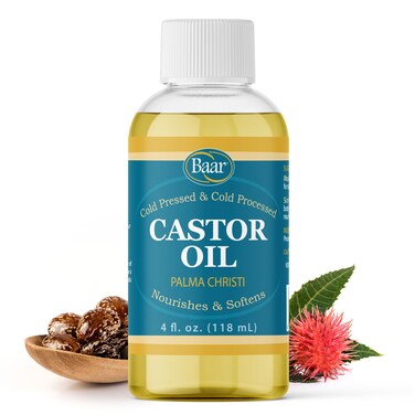 Baar ColdPressed ColdProcessed Hexane Free Castor Oil 4 Ounces
