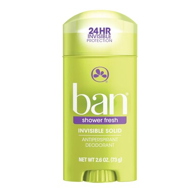 Ban Deodorant 26 Ounce Invisible Solid Shower Fresh 76ml 3 Pack