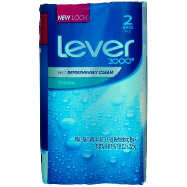 Lever 2000 Original Refreshing Bar Soap 4 oz bars 2 ea Pack of 3