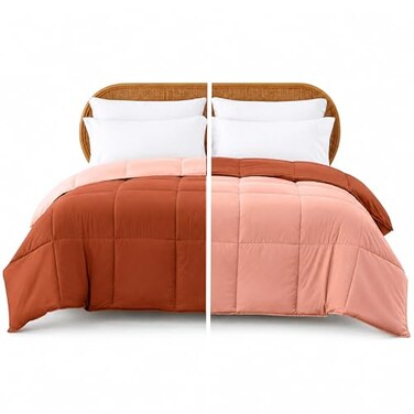 Modern Threads Down Alternative Reversible Comforter RustClay Twin
