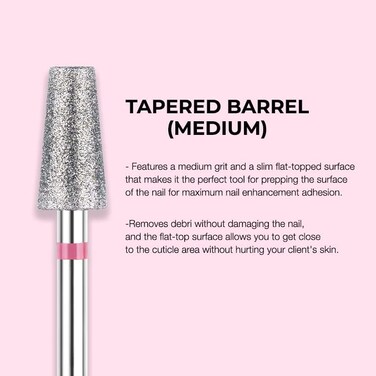 Kiara Sky Cuticle Bit and Bundle Tapered Barrel Medium Cuticle Bit