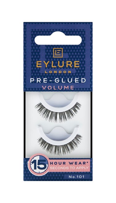 Eylure Press On PreGlued False Eyelashes Volume Lash No 101 1 Pair