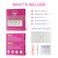 EchiQ Square Fake Nails Long Length Predesigned False Nails (Clear white