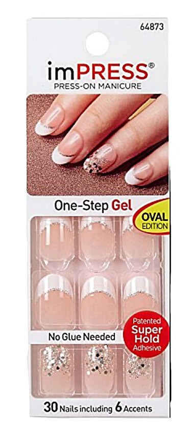 Broadway KISS imPRESS Oval Nails POP STAR by PressOn Manicure Nails