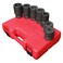 SUNEX TOOLS 5697M 1 Drive Metric Truck Service Impact Socket Set 7 Pc