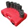 SUNEX TOOLS 5697M 1 Drive Metric Truck Service Impact Socket Set 7 Pc