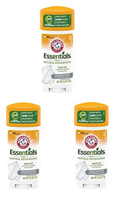 ArmHammer Deodorant 2.5 Ounce Essentials Unscented (73ml(3 Pack
