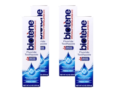 SENSODYNE PRONAMEL Biotene Dry Mouth Toothpaste Fresh Mint Original 45Ounce Box Pack of 4