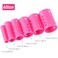 WILLBOND 141 Pieces Hair Rollers Set Include 60 Plastic Hair Rollers Pink6 Size