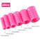 WILLBOND 141 Pieces Hair Rollers Set Include 60 Plastic Hair Rollers Pink6 Size