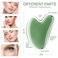 FUANKANG Gua Sha Facial Tools Stone Massage GuaSha Tool for Face Green