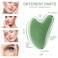 FUANKANG Gua Sha Facial Tools Stone Massage GuaSha Tool for Face Green