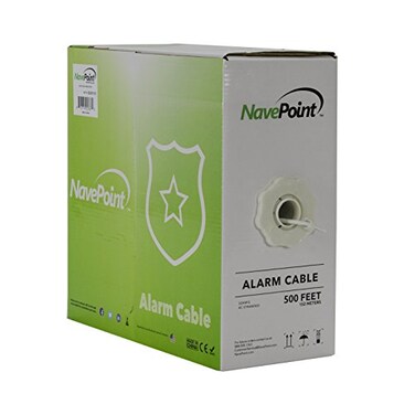 NavePoint Security Burglar Alarm Cable 224 22AWG Unshielded 500ft White