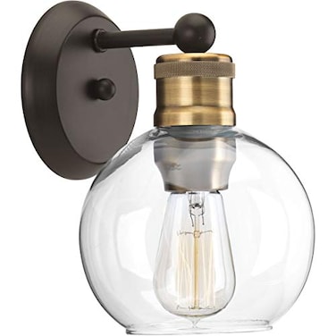 Progress Lighting P300049020 Hansford Bath Vanity 1Light Antique Bronze
