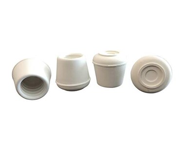 Shepherd Hardware 9118 58Inch Inside Diameter Rubber Leg Tips 4Pack White