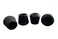 Shepherd Hardware 9125 58Inch Inside Diameter Rubber Leg Tips 4Pack Black