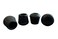 Shepherd Hardware 9125 58Inch Inside Diameter Rubber Leg Tips 4Pack Black
