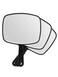 OMIRO Hand Mirror Black Handheld Mirror with Handle 66 W x 92 L Pack of 3